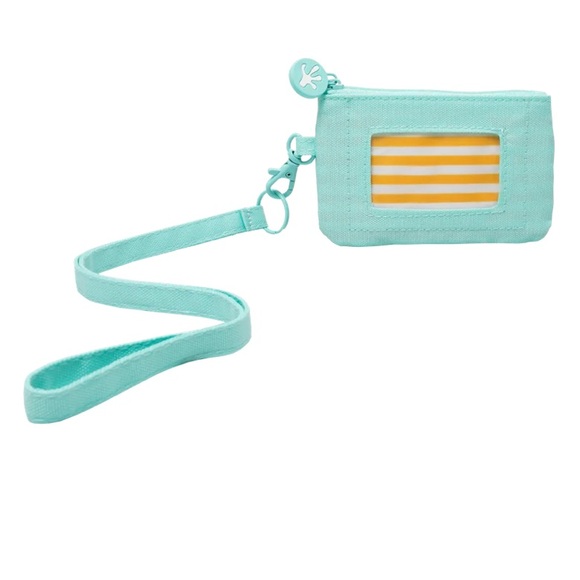 NWT GeckoBrands Daisy Blue ID CASE WITH LANYARD & wristlet key holder - Picture 2 of 5